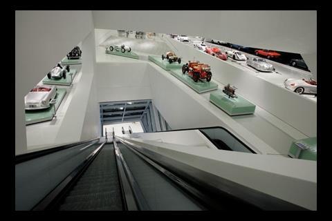 View into the exhibition at the Porsche Museum